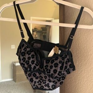 Flower Pattern Bra